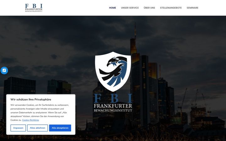 Snimka zaslona za fbi-frankfurt.de