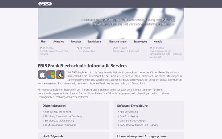Screenshot of fbis.ch
