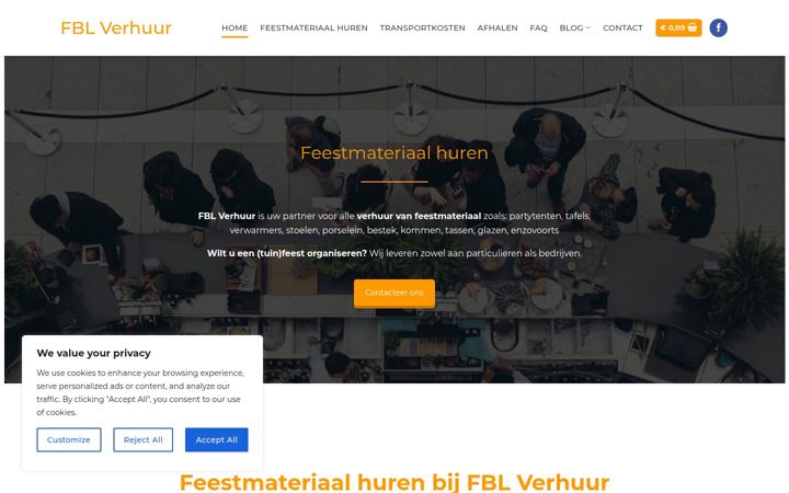 Zrzut ekranu fbl-verhuur.be