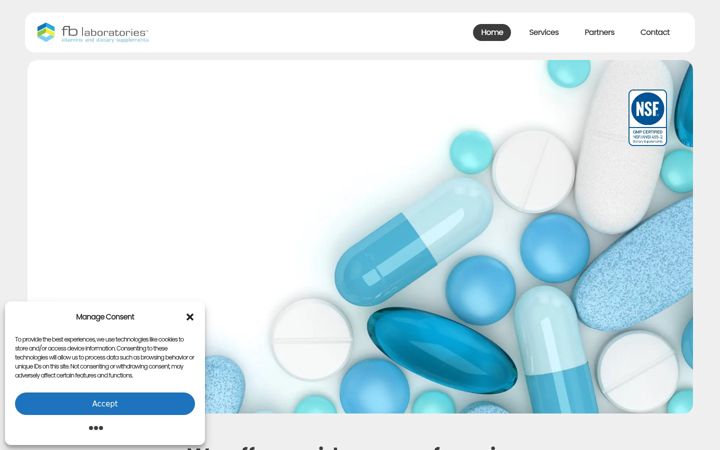 Screenshot of fblaboratories.com