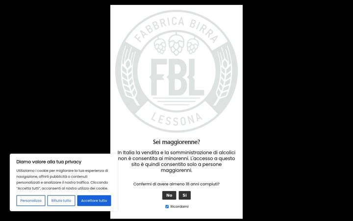 Screenshot of fbllessona.it
