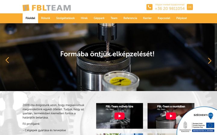 Screenshot of fblteam.hu