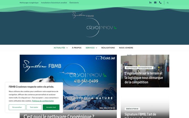 Screenshot of fbmbcryo.com
