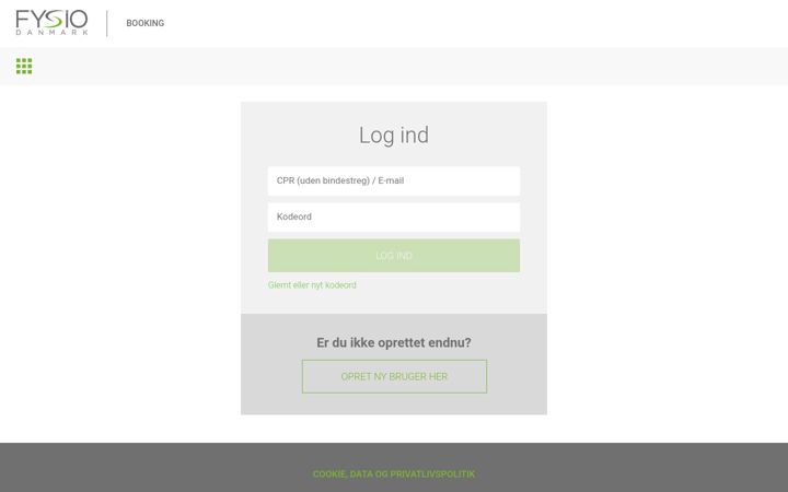 Screenshot of fbooking.dk