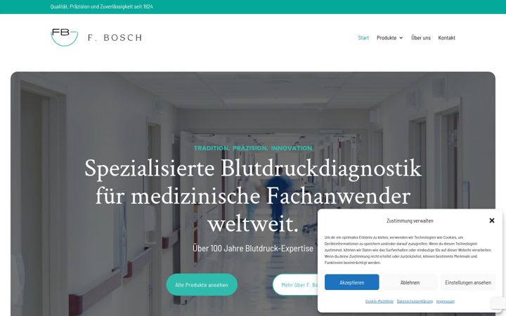 Posnetek zaslona fbosch.de