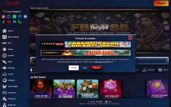 Screenshot of fbrp88.org