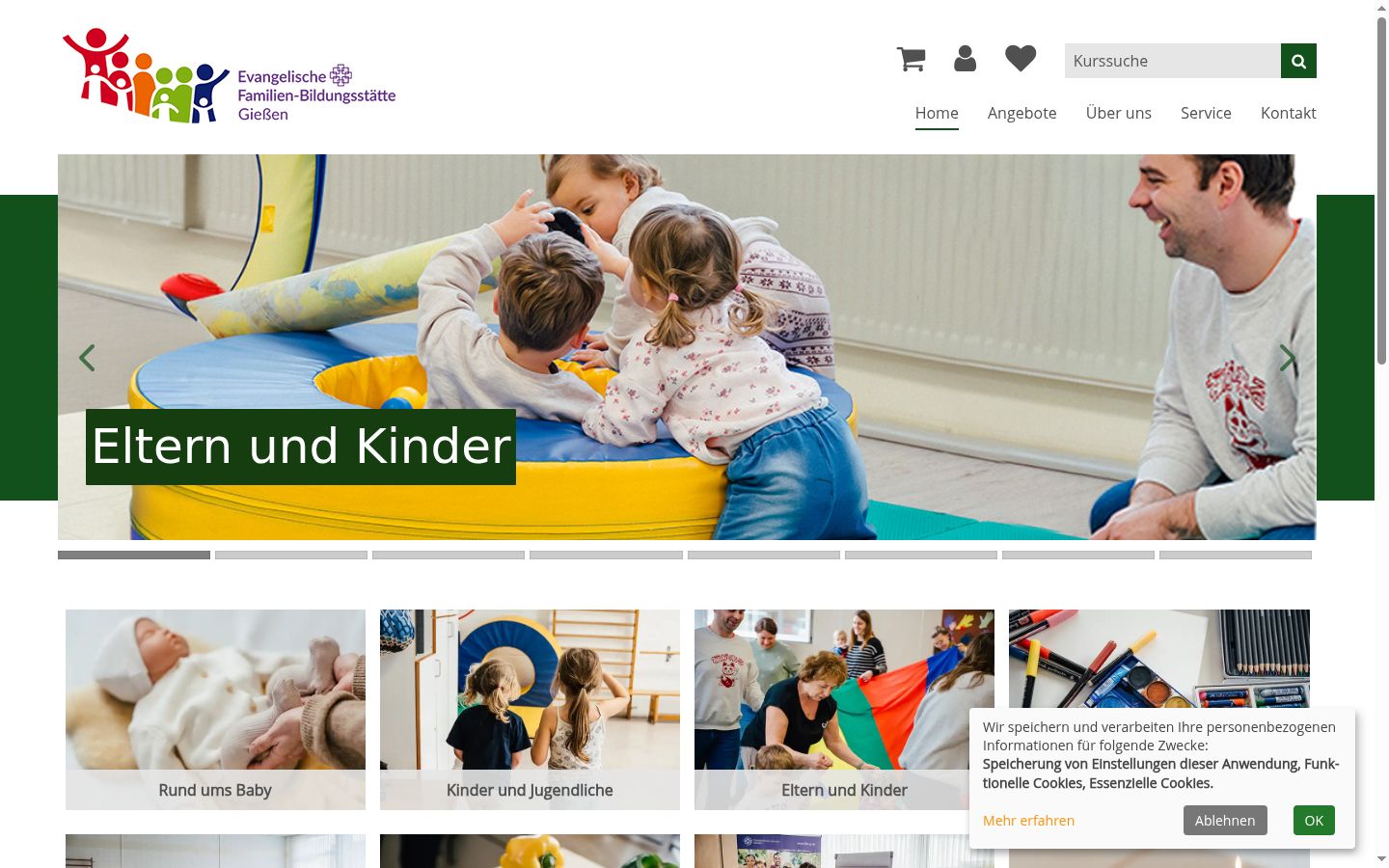 Screenshot tal-banner tal-kunsens muri qabel kwalunkwe interazzjoni