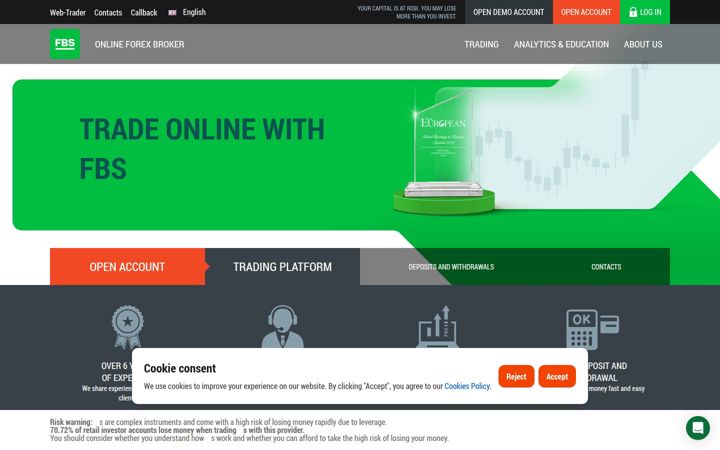 Screenshot of fbs.com