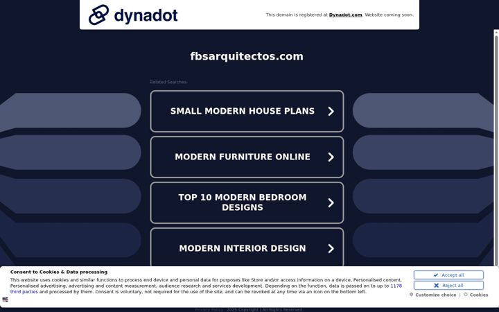 Screenshot of fbsarquitectos.com