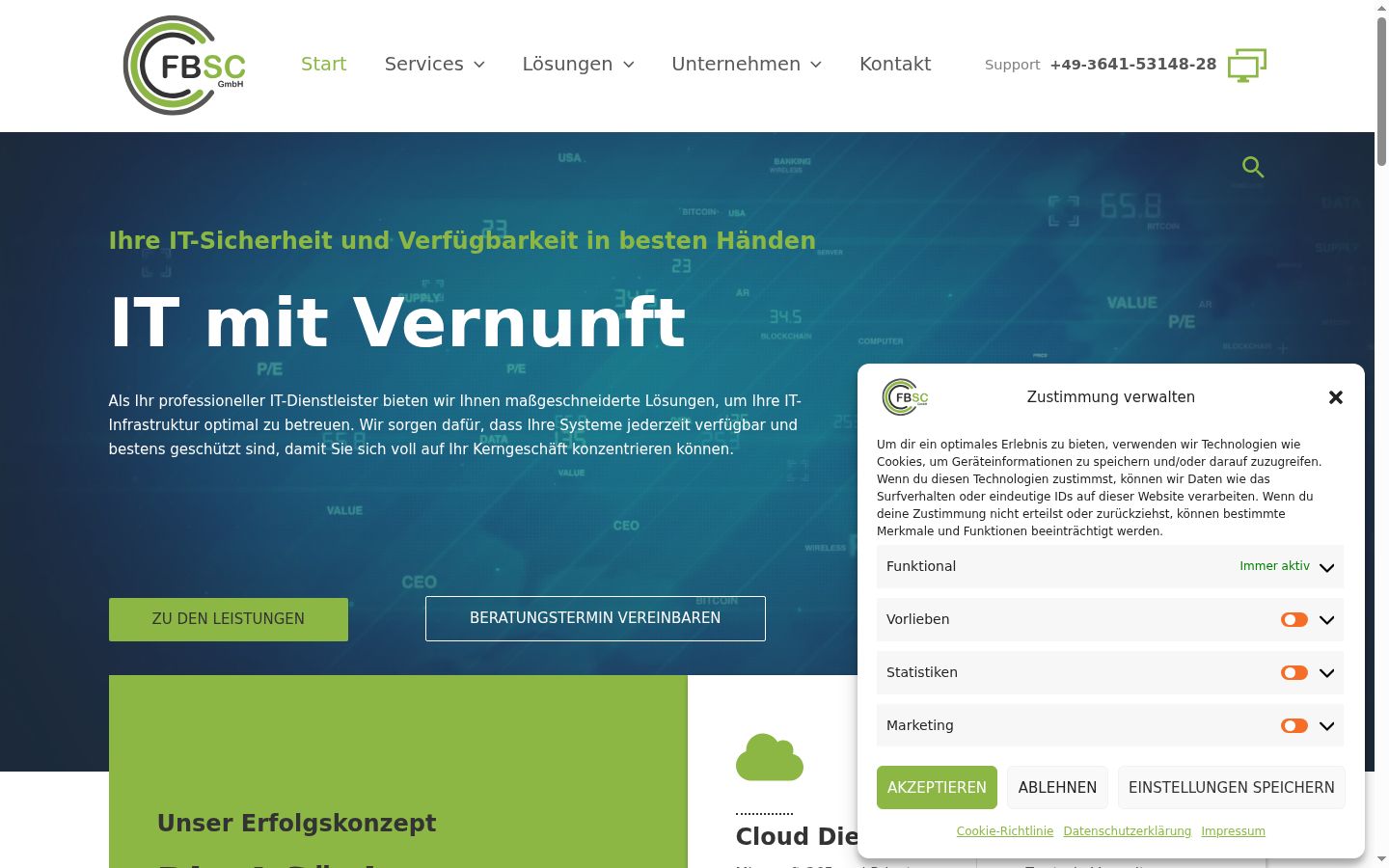 Kuvakaappaus suostumusbannerista, joka näytettiin ennen mitään vuorovaikutusta