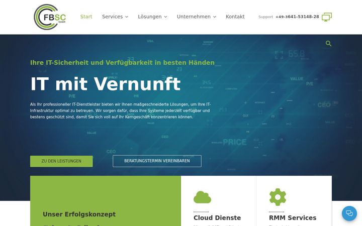 Posnetek zaslona fbsc.de