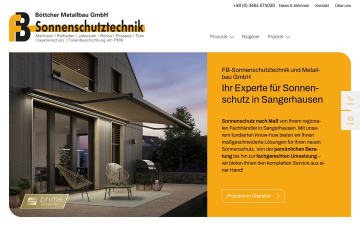 Screenshot of fbsonne.de