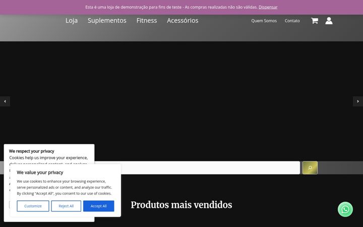 Snímek obrazovky fbsuplementos.com.br