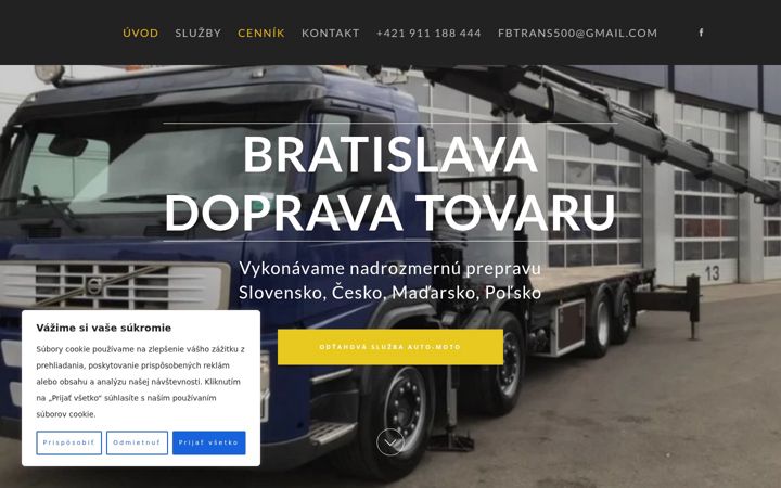 Screenshot of fbtrans.sk
