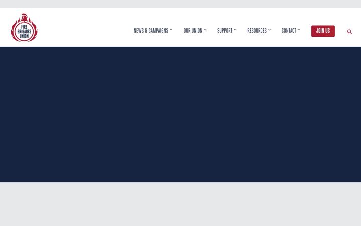 Screenshot of fbu.org.uk