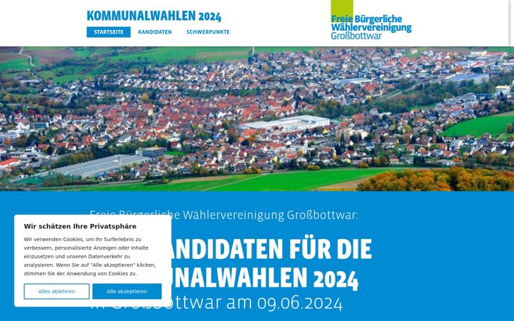 Screenshot of fbwv-grossbottwar.de