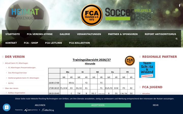 Screenshot of fc-altenhagen.de