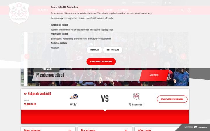 Screenshot of fc-amsterdam.com