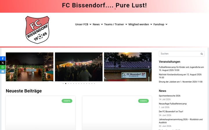 Screenshot of fc-bissendorf.de