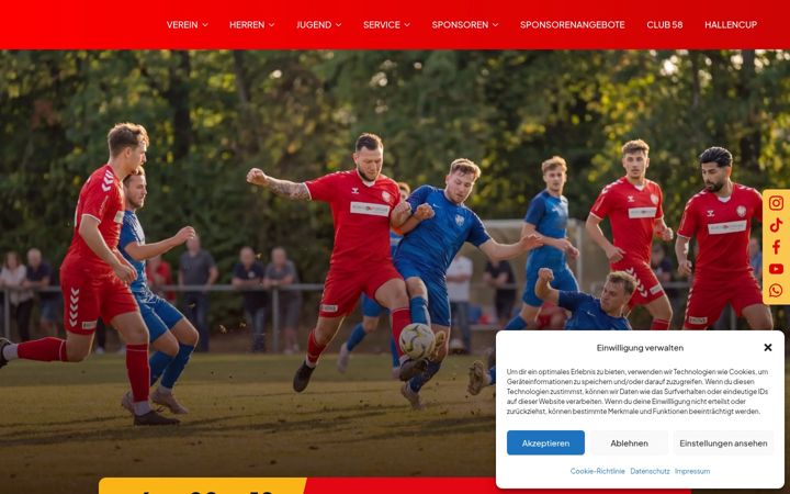 Screenshot of fc-dornbreite.de