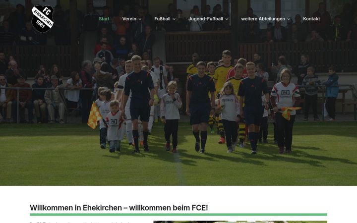 Екранна снимка на fc-ehekirchen.de