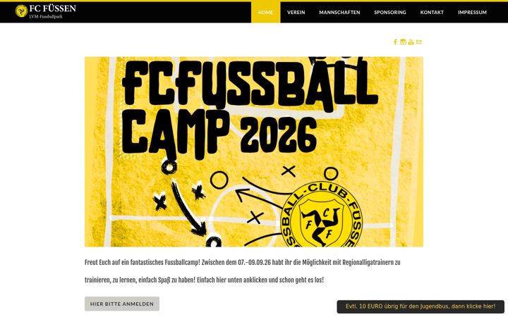 Screenshot of fc-fuessen.de