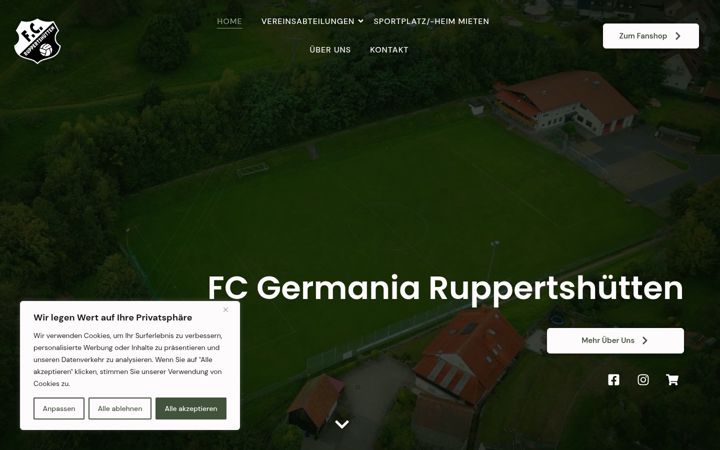 Screenshot stránky fc-germania-ruppertshuetten.de
