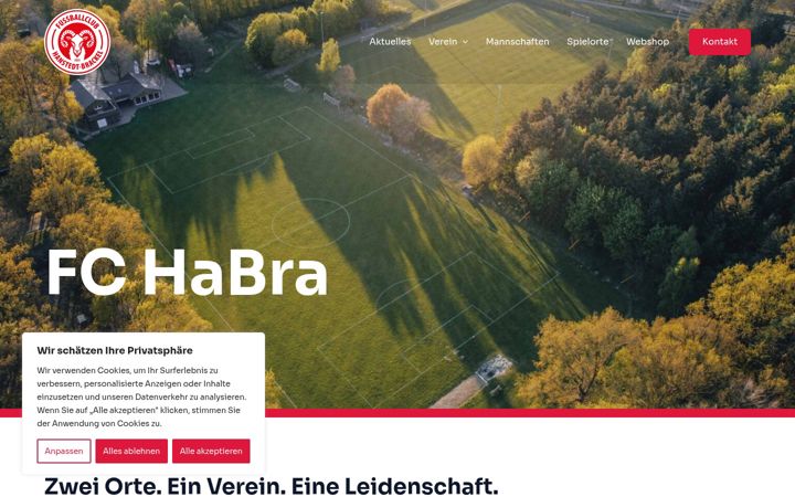Screenshot of fc-habra.de