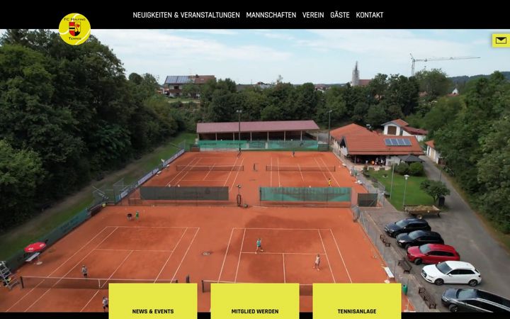 Screenshot stránky fc-halfing-tennis.de