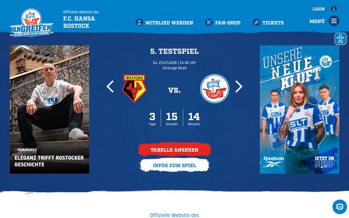 Screenshot of fc-hansa.de