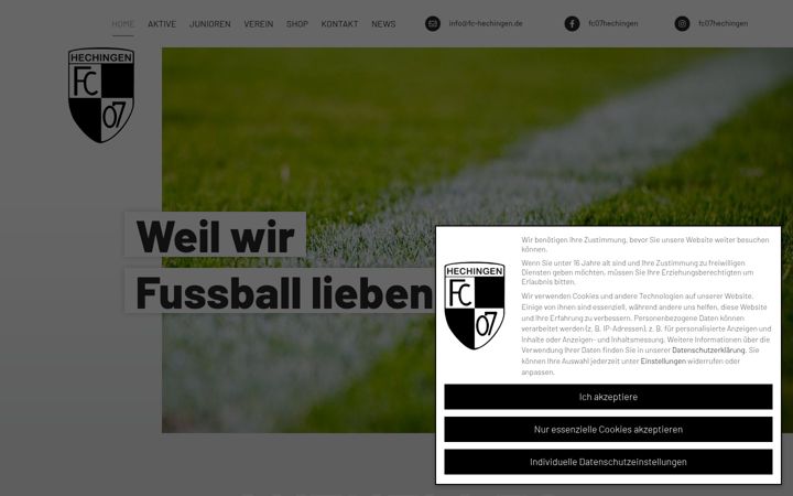 Screenshot of fc-hechingen.de