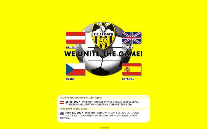 Screenshot of fc-lions.at