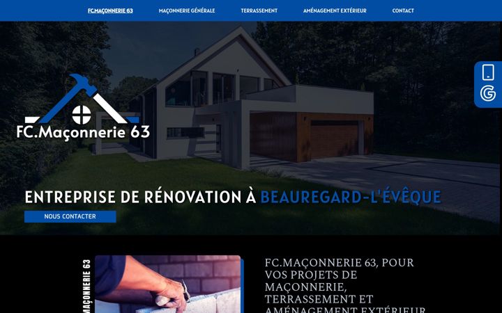 Screenshot of fc-maconnerie63.fr