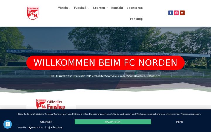 Képernyőkép: fc-norden.de