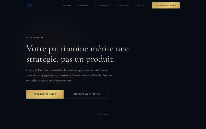 Screenshot of fc-patrimoine.com