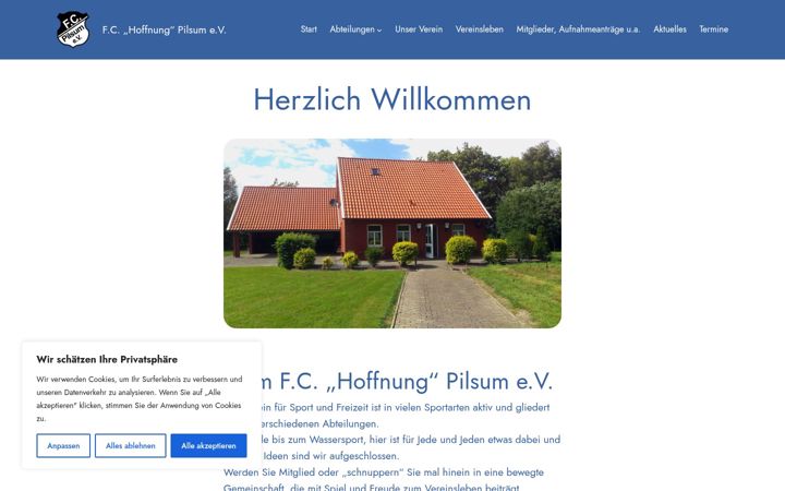 Screenshot di fc-pilsum.de