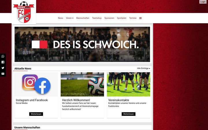 Screenshot of fc-schwoich.at