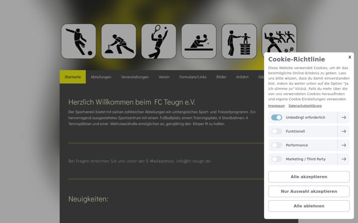 Screenshot of fc-teugn.de