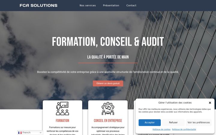 Screenshot of fca-solutions.com
