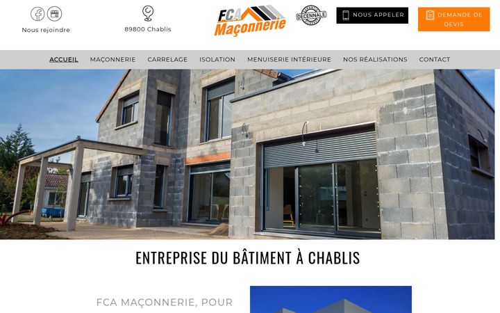 Screenshot of fcabatiment.com