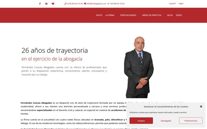Screenshot of fcabogados.com