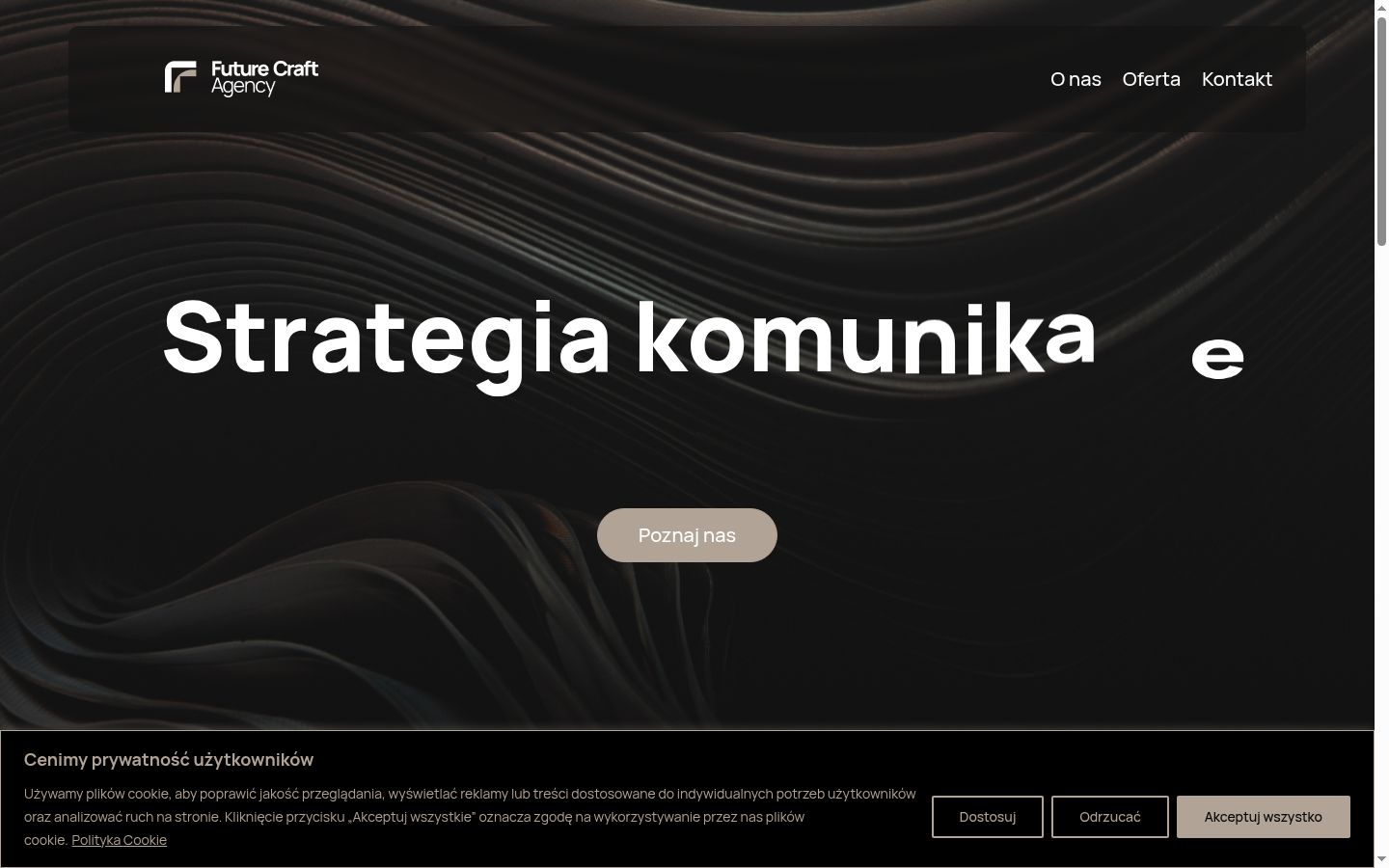 Snímek obrazovky baneru souhlasu zobrazeného před jakoukoli interakcí