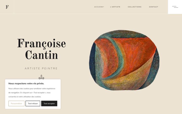 Screenshot of fcantin.fr
