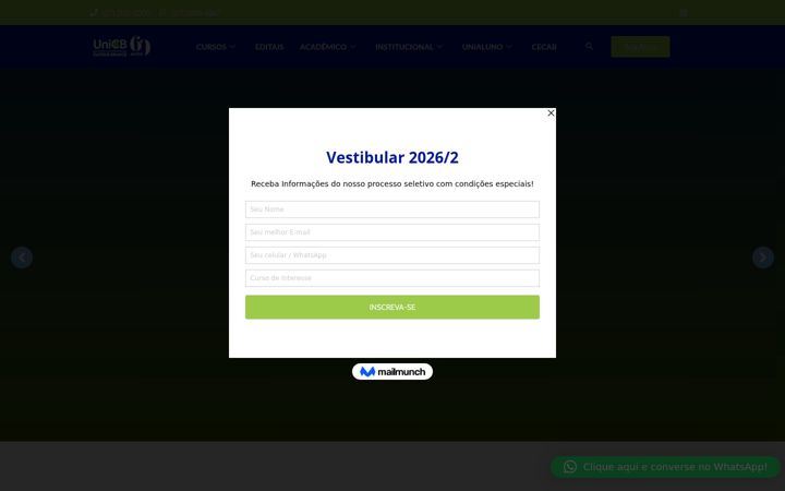 Screenshot of fcb.edu.br