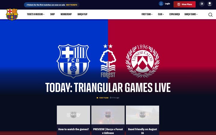 Screenshot of fcbarcelona.com
