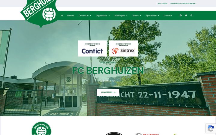 Screenshot of fcberghuizen.nl