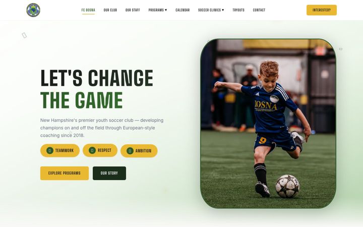 Screenshot of fcbosna.com