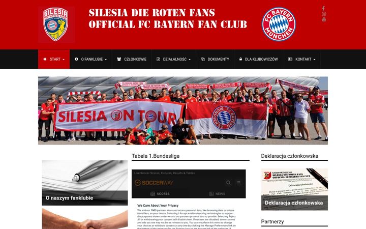 Screenshot of fcbsilesia.pl