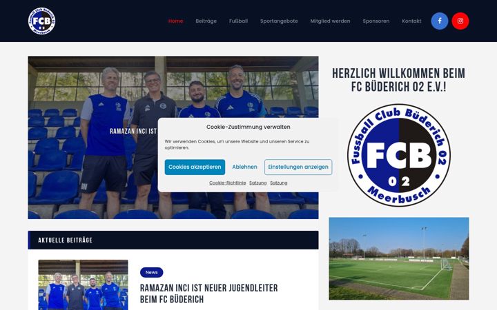 Screenshot di fcbuederich.de