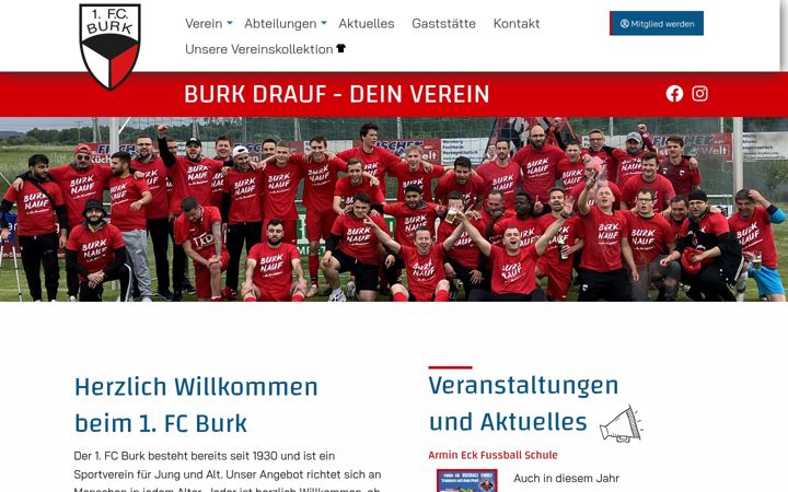 Screenshot di fcburk.de